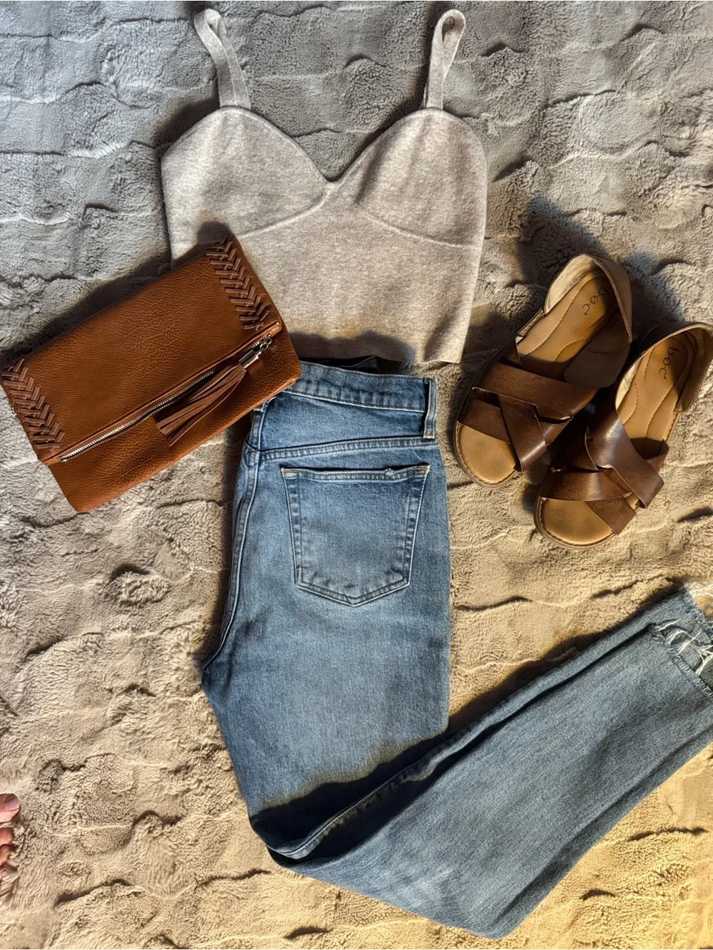 Wilfred Beige Ribbed Tank Top - Picture 2 of 5